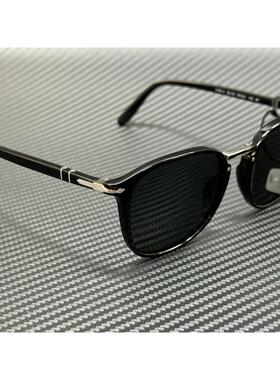 Persol PO3186S 95 58黑色方形男士53 mm偏光太阳眼镜