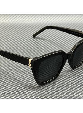 SAINT LAURENT圣罗兰SL M143 001黑灰色女士51 mm太阳眼镜