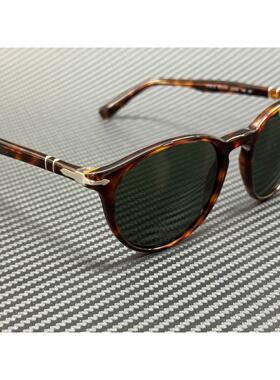 Persol PO3152S 901531棕色圆形男士mm太阳眼镜