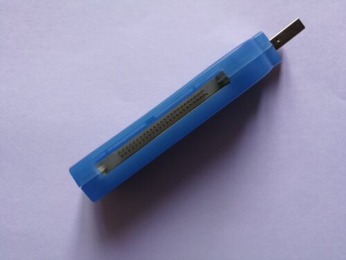 SSK飚王USB2.0高速读卡器单反相机CF卡读卡器琥珀SCRS028直读50针 - 图1