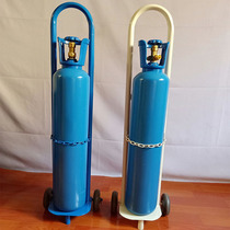 Gas cylinder cart 8L10L15L steel bottle small cart porter with industrial oxygen acetylene bottle trolley small trailer