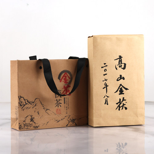 安化黑茶湖南特产正品金花茯茶茯砖黑砖茶陈年老茶高山金茯茶6年 - 图3