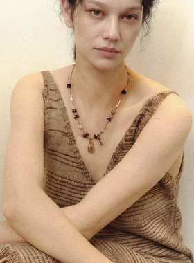 自然论复古少女项链手链套装