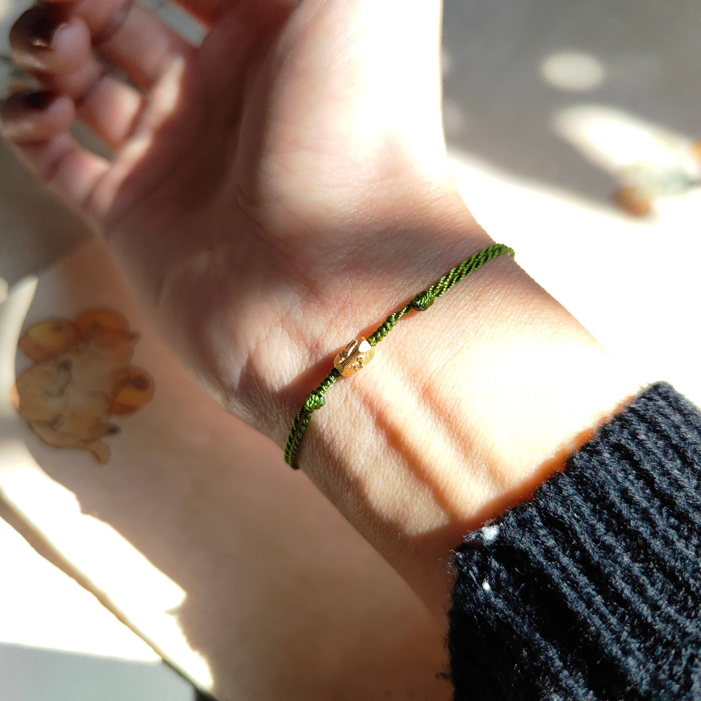 芳岁 原创国风银镀金生肖三合虎马狗本命红绳细小编织绿男女手绳,淘宝优惠券,粉丝福利购,淘宝优惠卷