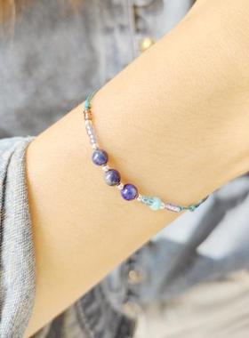 天然石混色百搭显白细手绳