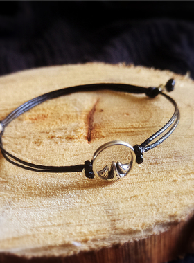 仲夏文艺风925银原创百搭手绳