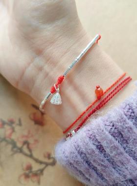 925银原创莲蓬细手绳中式