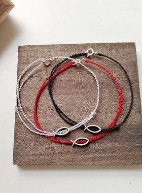 简约编织极简鱼编织冷淡手绳