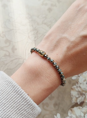 虞山原创复古个性黄铁矿石手链