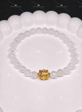 『多巴胺系列』彩虹糖豆天然水晶手链/原创设计/手机直拍无滤镜