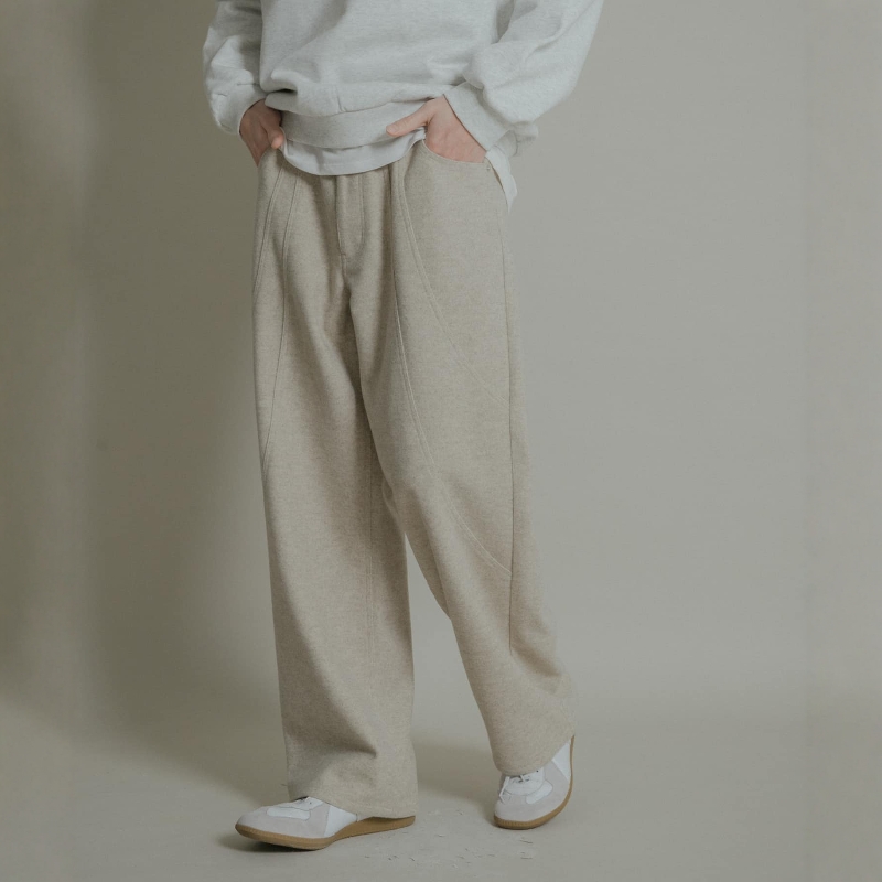 日本代购 SENSE OF PLACE 梅尔顿毛呢休闲裤 AAA7-14A120 - 图0