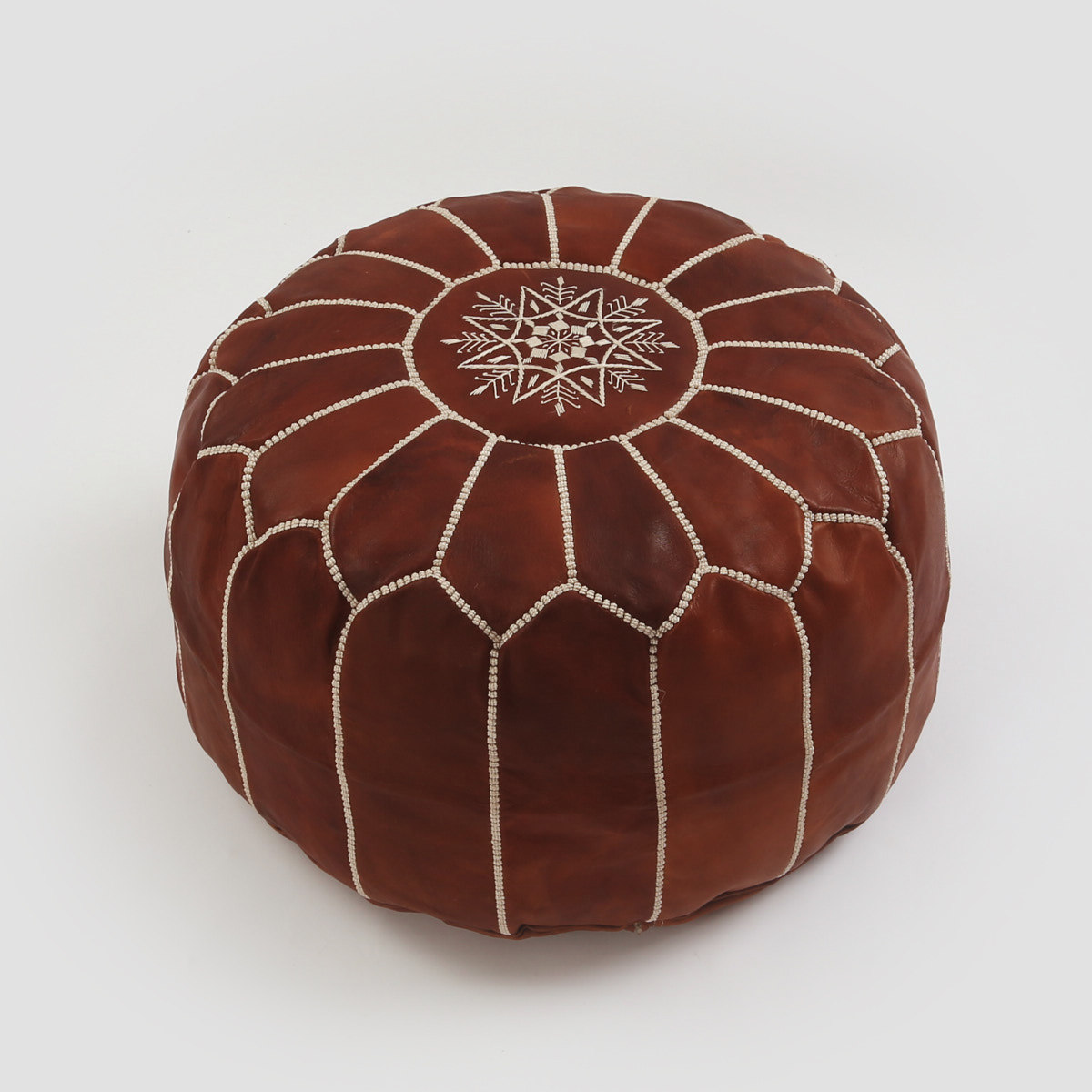 现货摩洛哥进口非斯染缸手工绣花羊皮墩子坐墩坐垫榻榻米垫地板垫