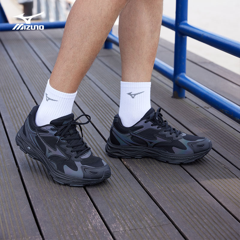 Mizuno美津浓25春夏新款透气缓震复古运动老爹鞋跑步鞋RACER S