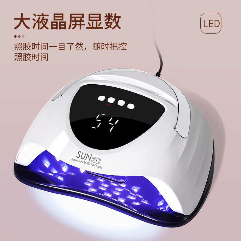 2024新款美甲灯SUNX11智能感应指甲烤灯63灯光疗机UV/LED速干烤灯 - 图1