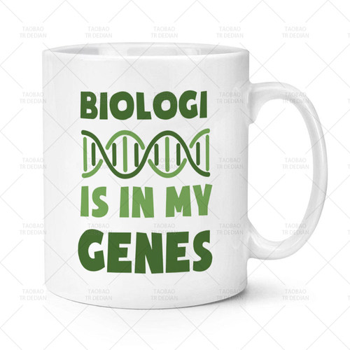 Biologi Is in My Genes 基因DNA马克杯 咖啡陶瓷喝水杯杯子 - 图1