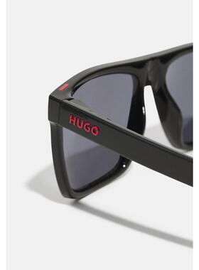 代购Hugo Boss男士太阳镜防紫外线偏光遮光高清晰度方形框黑色