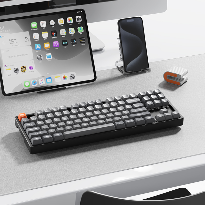 Keychron K8MAX渴创蓝牙无线机械键盘87键三模办公客制化win/mac - 图1