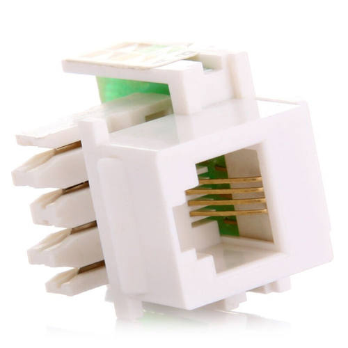 山泽 WAN-03 电话模块RJ-11 工程镀金版语音电话模块4芯通用 - 图0