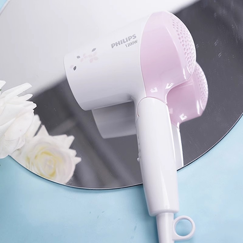 飞利浦电吹风机宿舍用学生小功率家用小型便携式吹风筒折叠HP8120