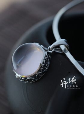 心语925纯银手工粉晶星光饰品