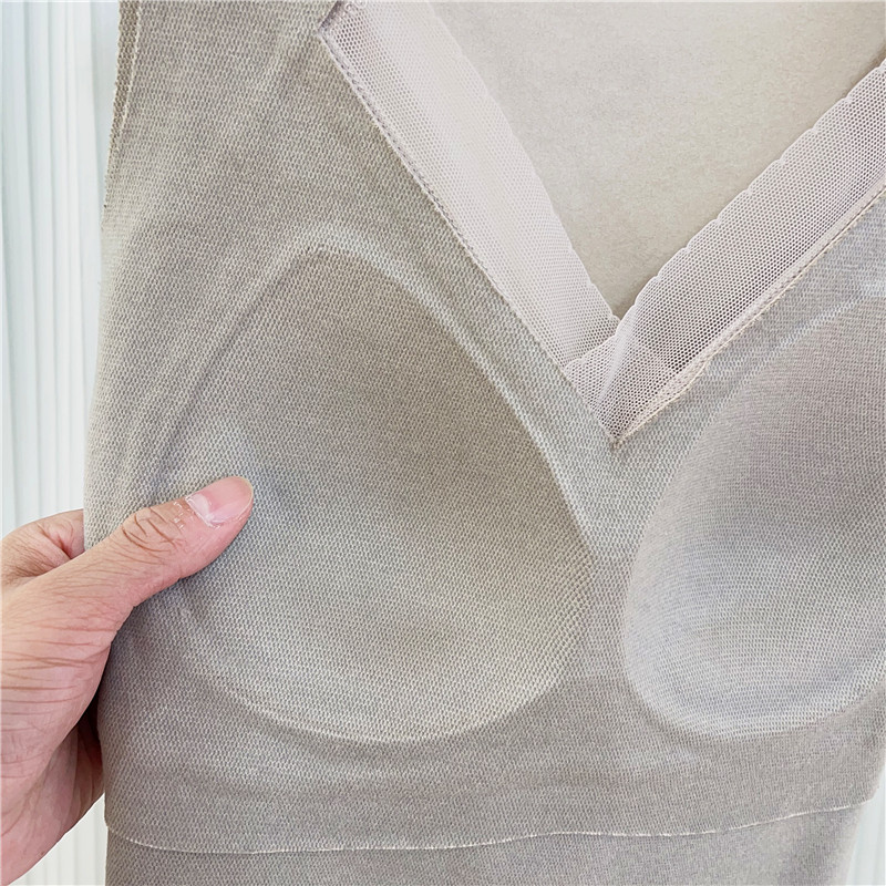 正品8803秋冬季石墨烯保暖内衣背心女固定一体杯修身打底发热上衣,淘宝优惠券,粉丝福利购,淘宝优惠卷