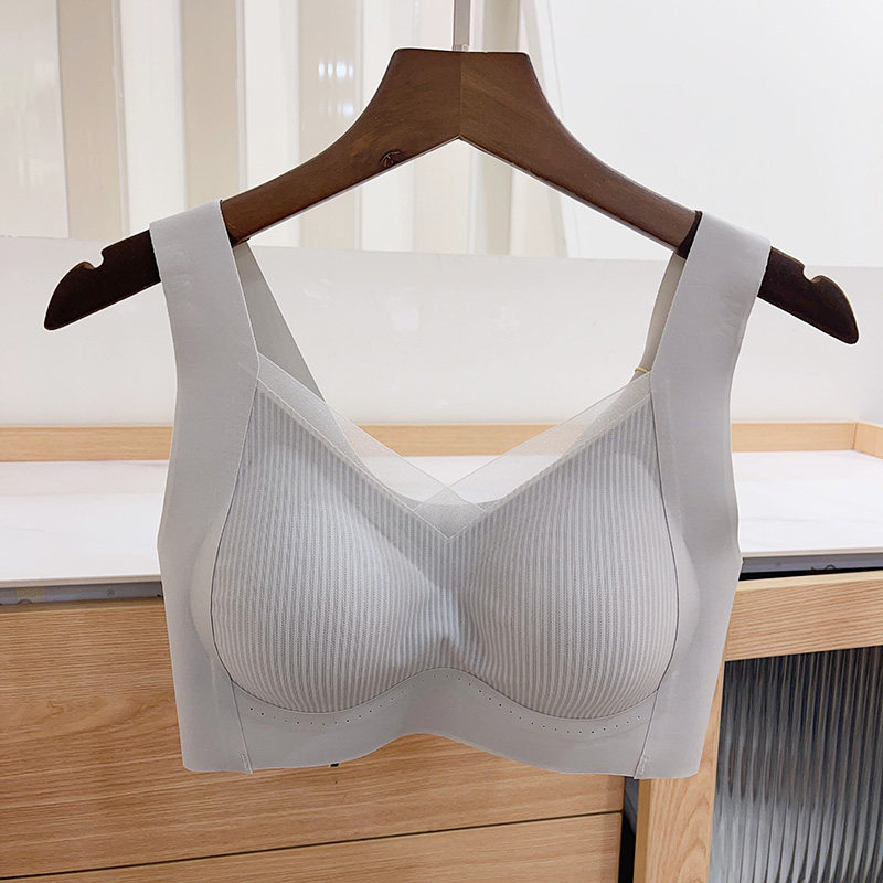 古妃固定杯提拉无痕透气内衣聚拢防下垂背心式运动无钢圈薄款文胸,淘宝优惠券,粉丝福利购,淘宝优惠卷