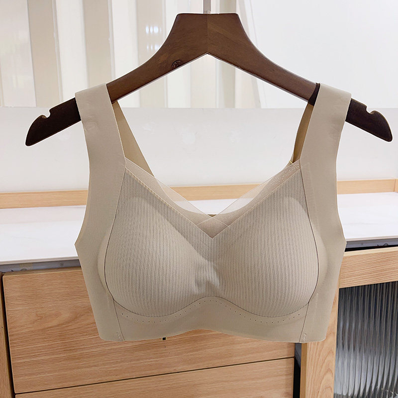 古妃固定杯提拉无痕透气内衣聚拢防下垂背心式运动无钢圈薄款文胸,淘宝优惠券,粉丝福利购,淘宝优惠卷