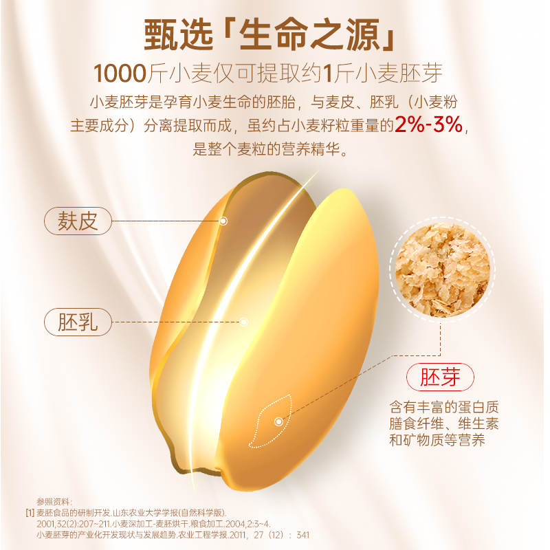 精力沛小麦胚芽麦片加卵磷脂懒人早餐即食冲饮小袋装谷物代餐食品