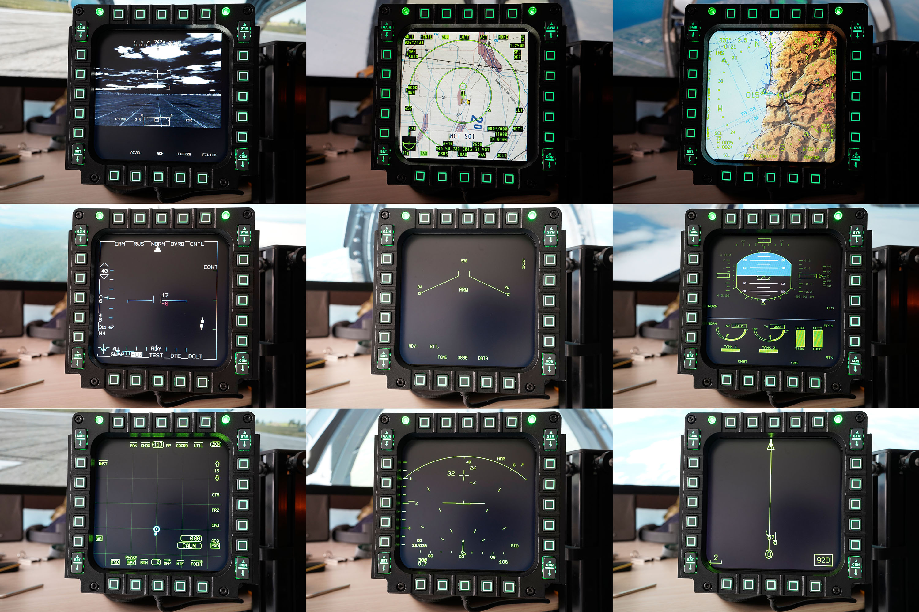 [CUBESIM] DCS DDI MFD F/A18C F-16C多功能显示器 - 图0