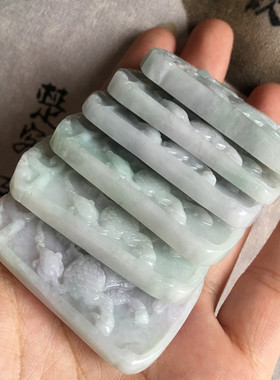 正品天然A货翡翠玉麒麟吊坠男士挂件玉佩 麒麟玉牌挂牌坠子