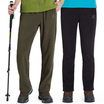 OUTDOOR THICKENED GRIP SUEDE PANTS FOR MEN AND WOMEN LOVERS SPRING AUTUMN WARM ROCKING GRAIN SUEDE WINDPROOF LARGE SIZE EASY SPORTS CLIMBING PANTS