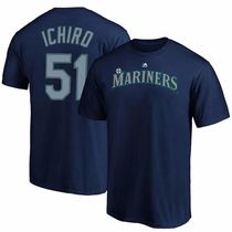 American Professional Baseball League Mariners Seattle Watercraft Ichiro Suzuki One Long Short sleeves