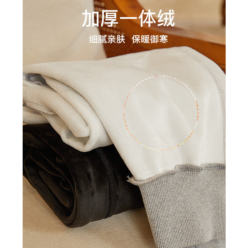 衣香丽影2022年新款加绒加厚卫裤 衣香丽影休闲裤