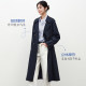 Yixiangliying ບໍ່ມີທາດເຫຼັກ windbreaker ຕ້ານ wrinkle ສໍາລັບແມ່ຍິງຄວາມຍາວກາງ