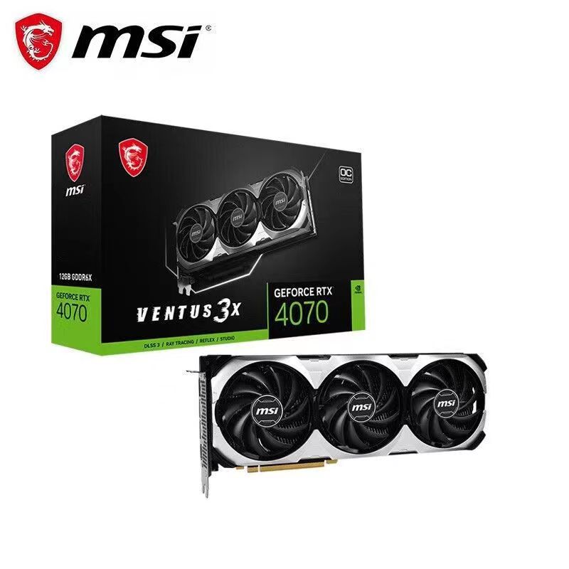 微星（MSI）万图师12G-OC魔龙RTX4070 12G 电竞显卡 - 图1