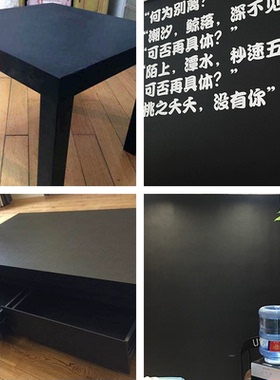 加厚防水墙纸贴膜纯黑自粘背胶带