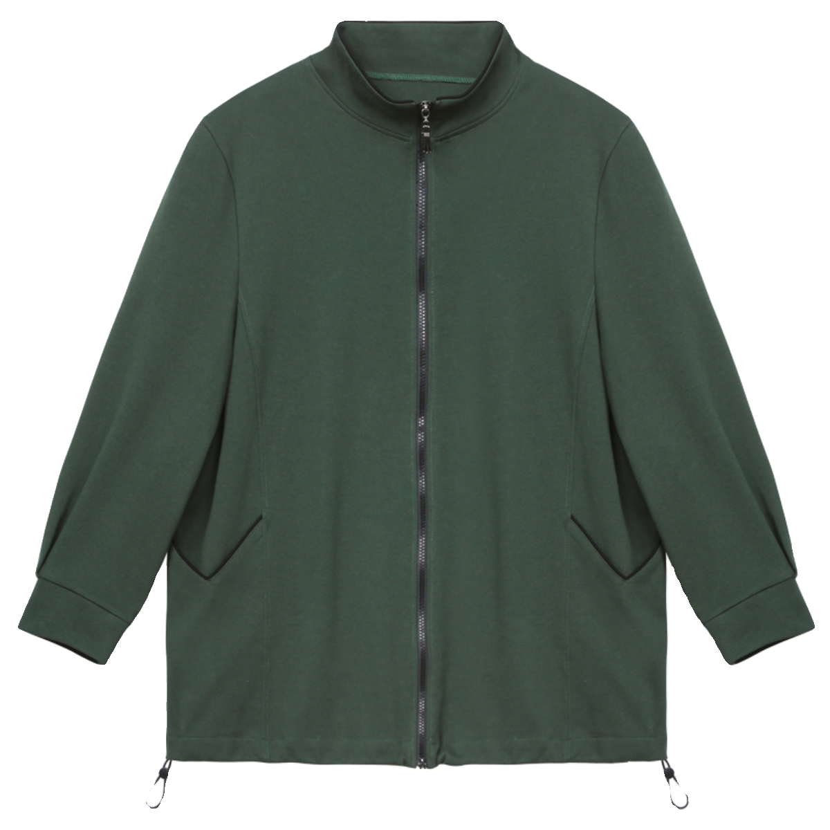 【膘儿妃】大码女装胖mm长袖春秋薄款外套中长款通勤拉链显瘦卫衣,淘宝优惠券,粉丝福利购,淘宝优惠卷