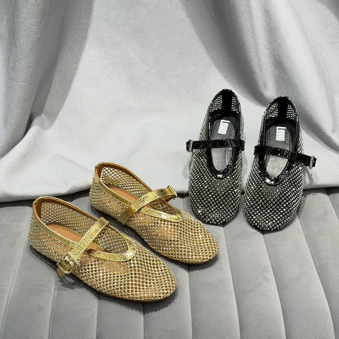 水钻编织一字扣玛丽珍女鞋女漆皮2026年春夏新款镂空平底单鞋欧货,淘宝优惠券,粉丝福利购,淘宝优惠卷