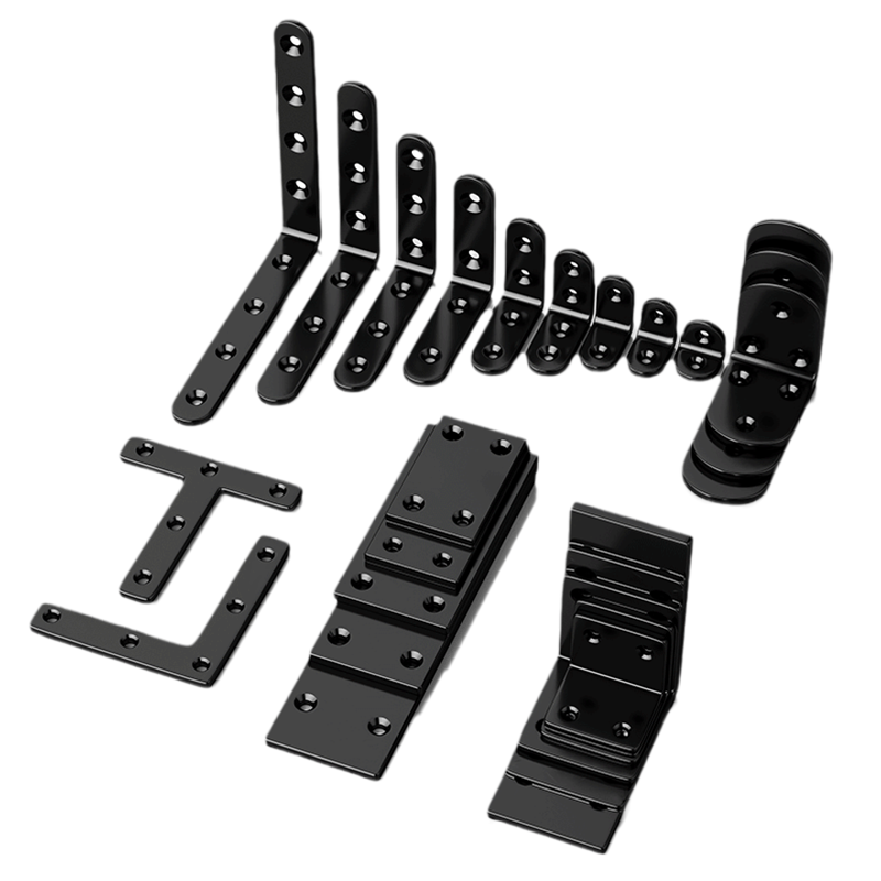 黑色角码不锈钢90直角三角支撑支架家具L型固定连接件层板托铁片,淘宝优惠券,粉丝福利购,淘宝优惠卷