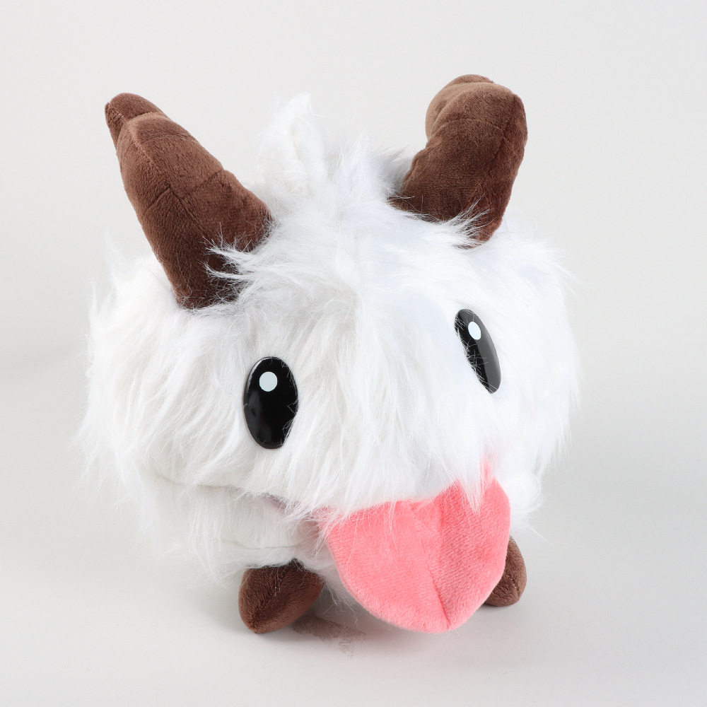 英雄联盟玩偶跨境现货英雄联盟魄罗公仔LOL卡通poro毛绒玩具公仔游戏周边玩偶