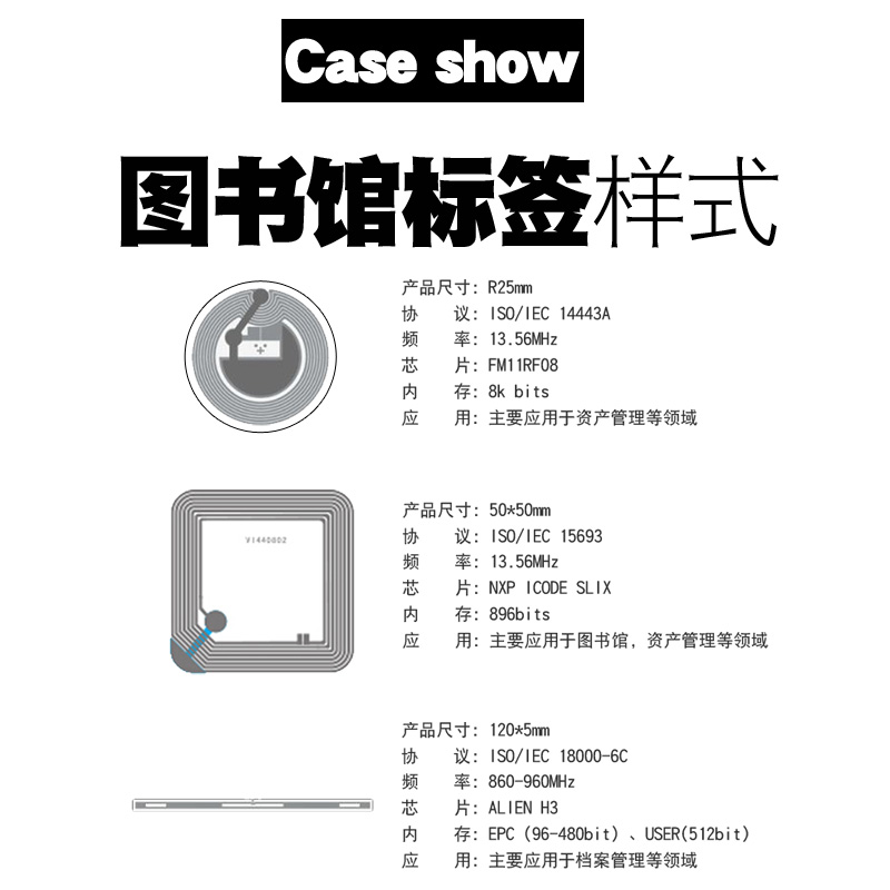 I CODE X 标签定制IC高频标签RFID电子标签NFC不干胶抗金属标签 - 图0