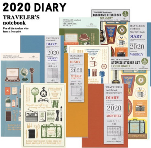 TN2026内芯midori旅行者笔记手帐月计划周记日程本垫板文件夹贴纸 - 图0