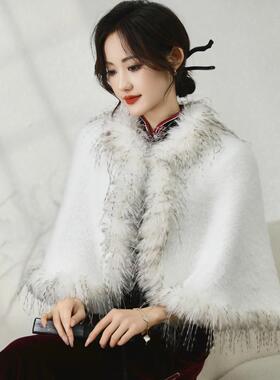 婚礼新娘旗袍礼服围巾