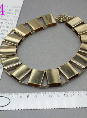 欧美个性简约夸张短款项链