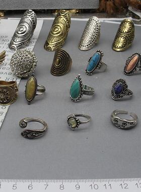 古董中古款戒指无合金复古风女