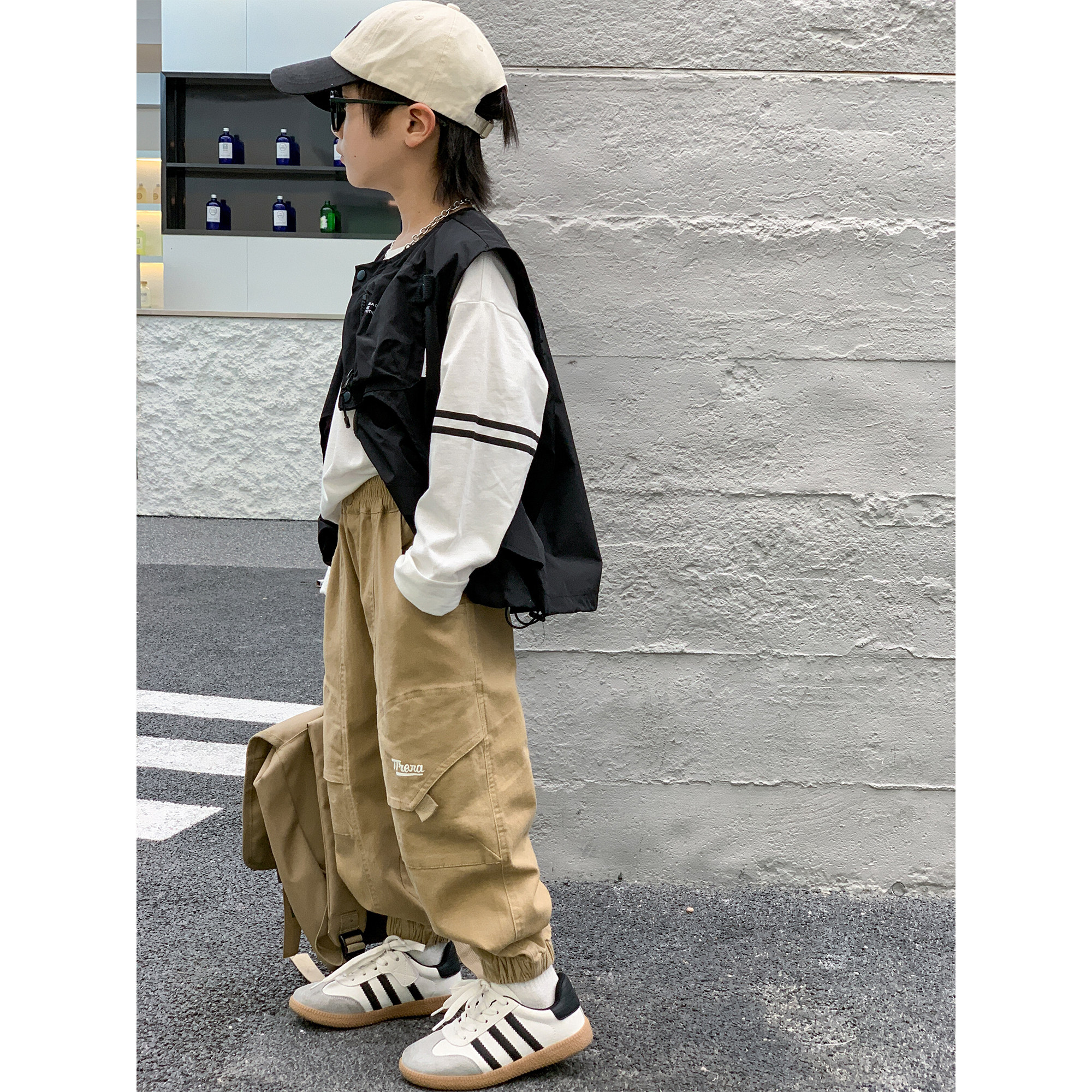 【年终清库】软糯弹力~男童时尚工装裤中大童宽松休闲长裤收口裤,淘宝优惠券,粉丝福利购,淘宝优惠卷