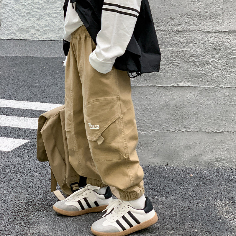 【年终清库】软糯弹力~男童时尚工装裤中大童宽松休闲长裤收口裤,淘宝优惠券,粉丝福利购,淘宝优惠卷