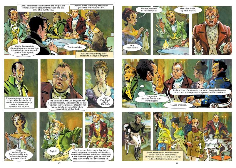 战争与和平图像小说 经典文学漫画版 列夫托尔斯泰 英文原版 War and Peace Leo Tolstoy