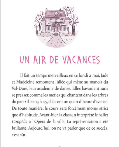 法语青少插图小说 芭蕾舞者小玉3 舞会 校园成长故事 6-9岁儿童阅读  Jade à l'académie de danse - 图1