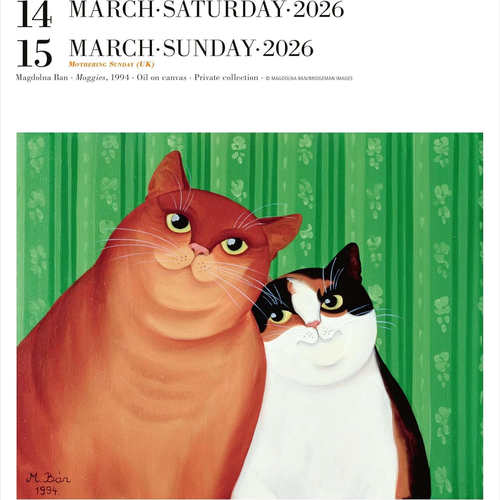 2026年画廊日历 亚克力支架 艺术 每天一页 进口台历 新年礼物 英文原版 桌面摆件 Art Page-A-Day Gallery Calendar - 图2